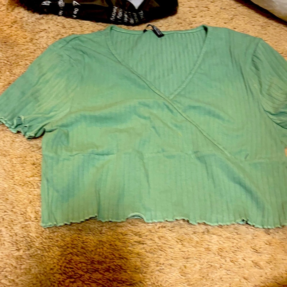 Green shirt